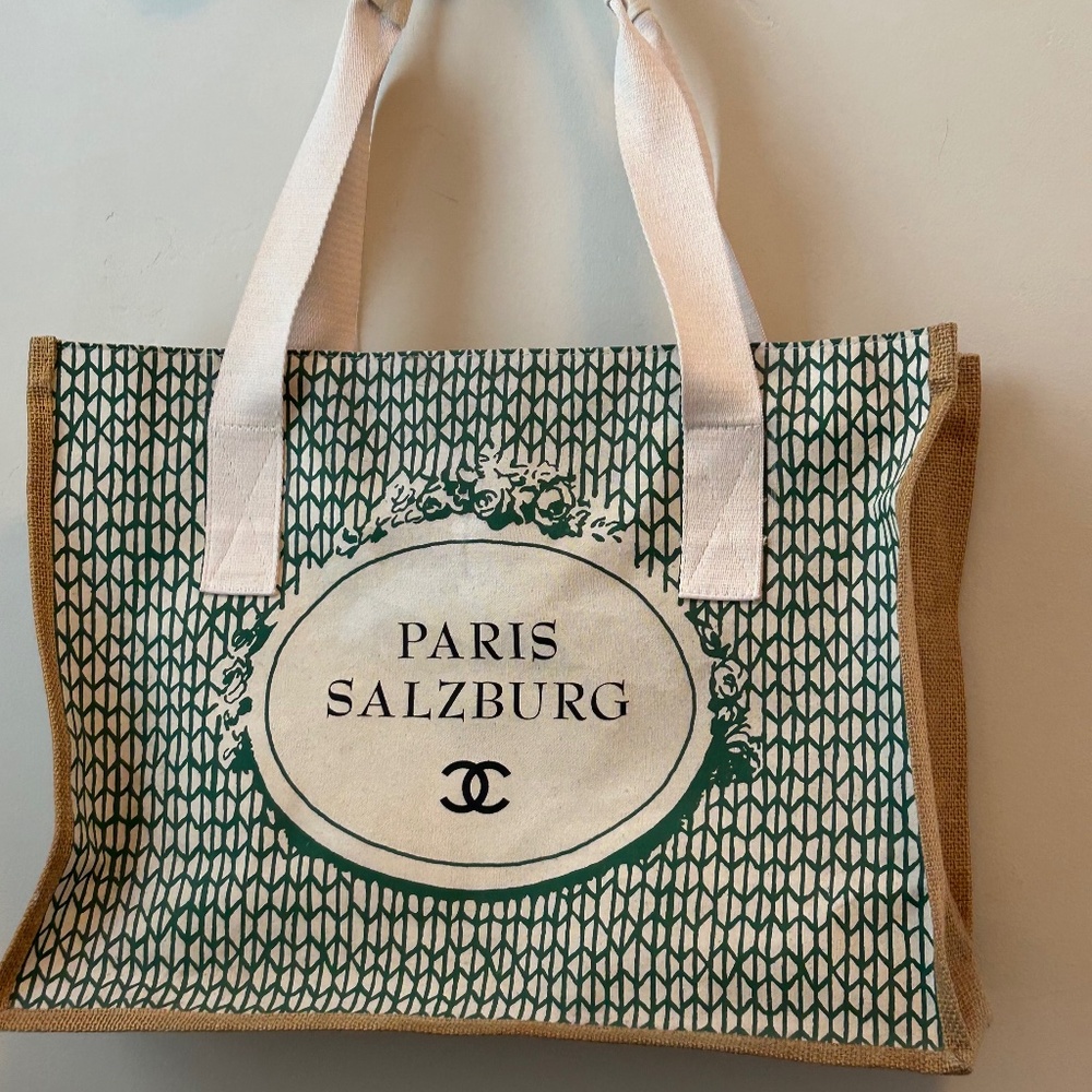 CHANEL Rare Paris Salzburg canvas tote